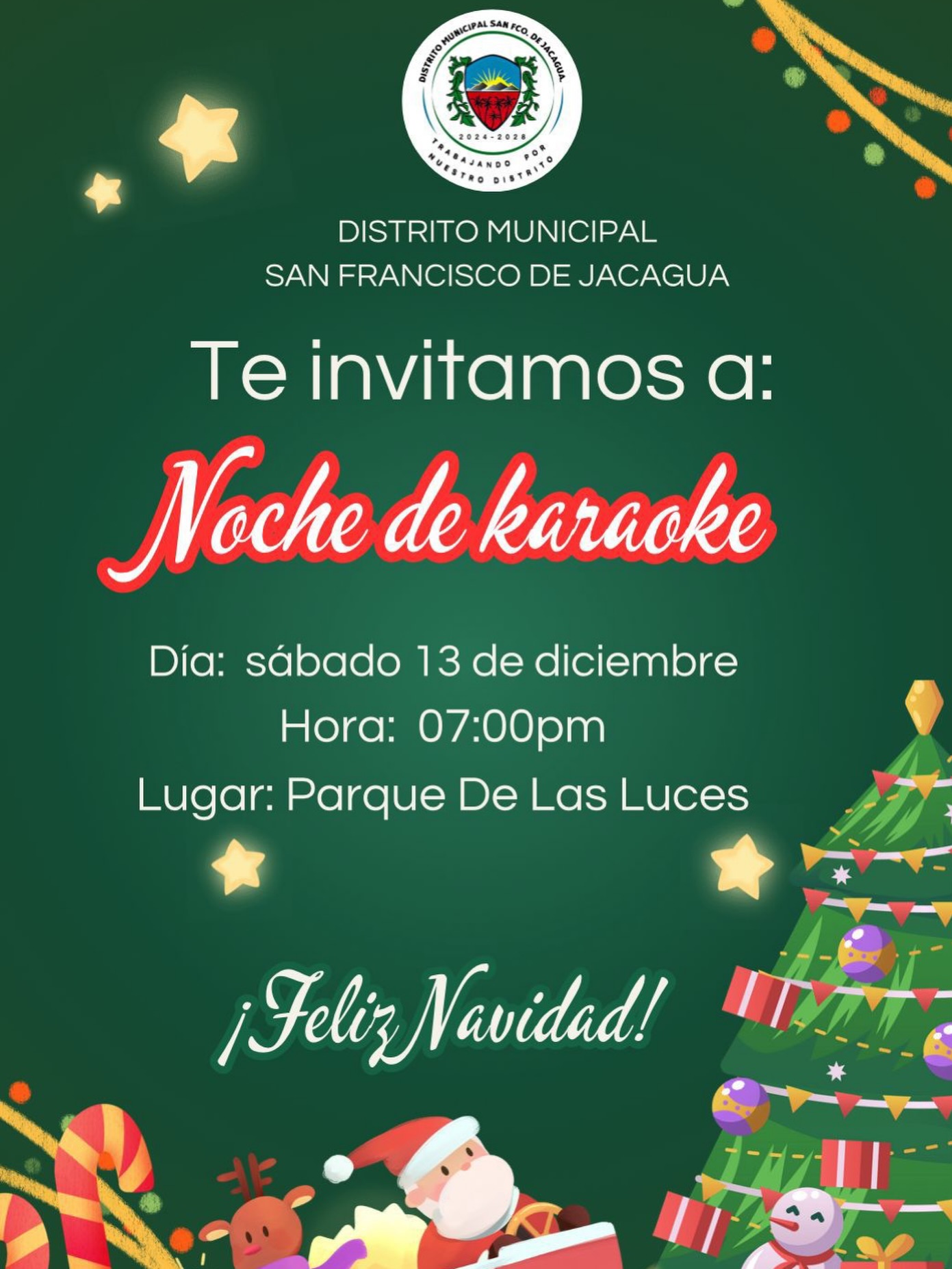 Invitación Noche de Karaoke Actividad Fin de Semana