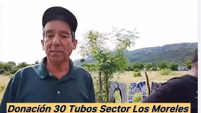Donación de 30 Tubos PVC Sector Los Moreles