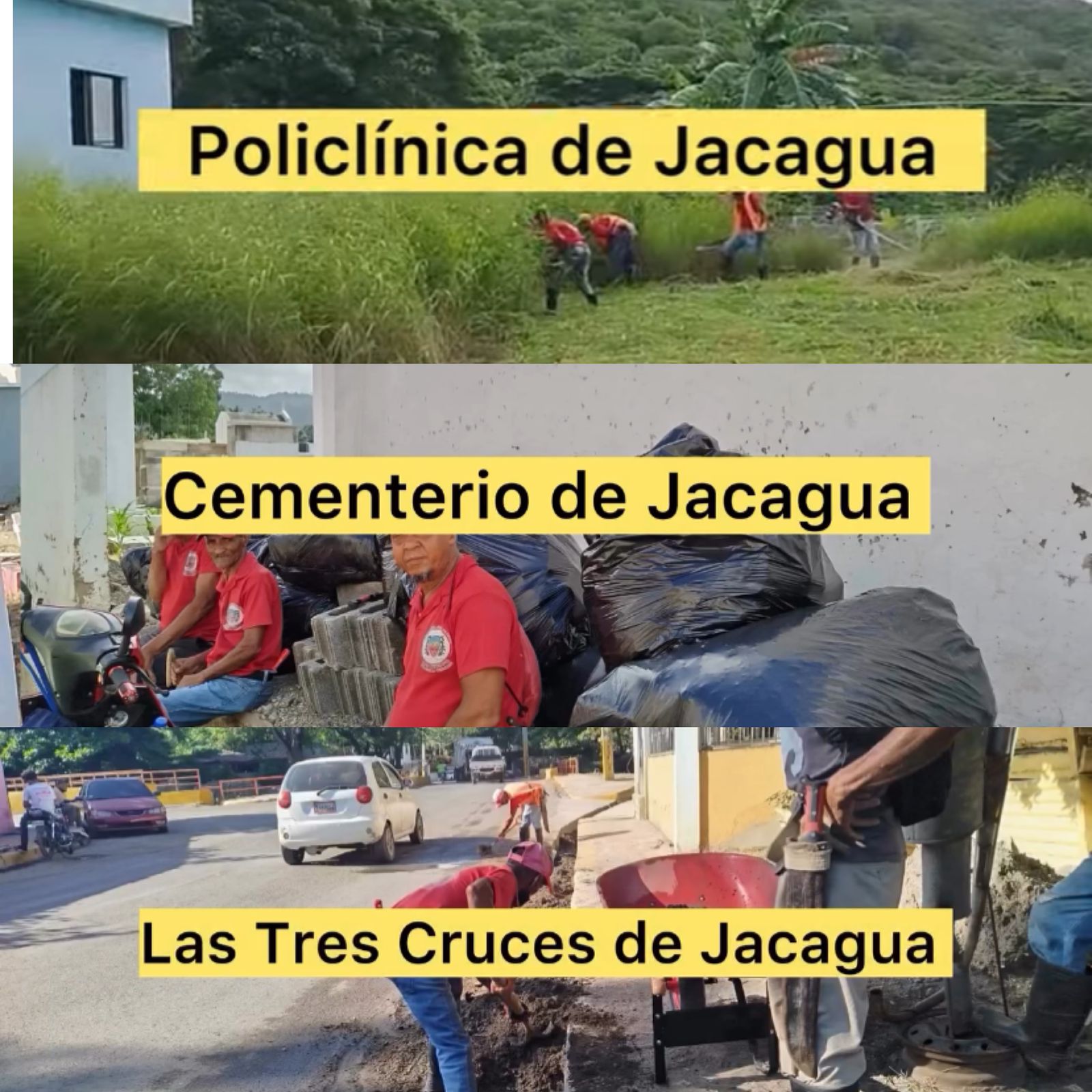 Operativo de Limpieza Policlínica, Cementerio de Jacagua y El Cocal